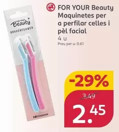 For Your Beauty - Cuchillas Para Perfilar Cejas Y Vello Facial