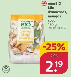 Enerbio - Mix De Anacardos, Mango Y Coco