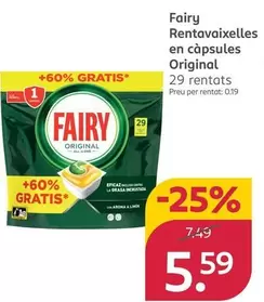 Fairy - Lavavajillas En Capsulas Original