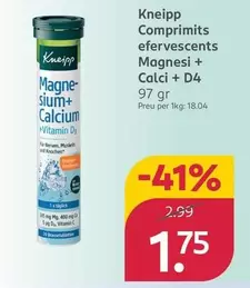Kneipp - Comprimidos Efervescentes Magnesio + Calcio + D3