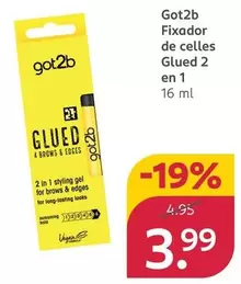Got2b - Fijador De Cejas Glued 2 En 1
