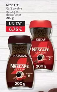 Nescafé - Cafe Soluble Natural O Descafeïnat