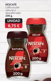 Nescafé - Café Soluble Natural O Descafeinado