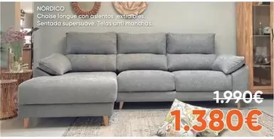 Nórdico Chaise Longue Con Asientos Extrables