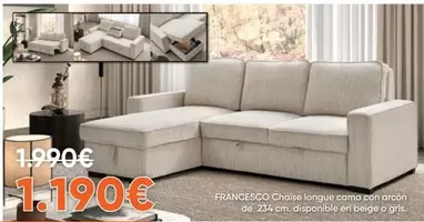 Francesco Chaise Longue Cama Con Arcon