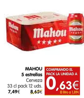 Mahou - 5 Estrellas