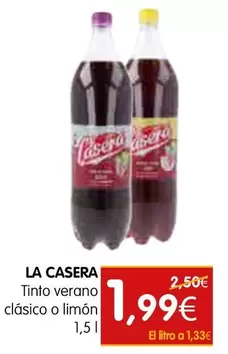 La Casera - Tinto Verano Clásico O Limón