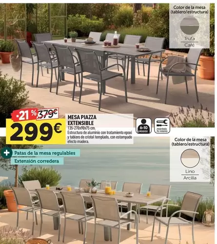 Mesa Piazza Extensible