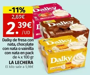 La Lechera - Dalky De Fresa Con Nata