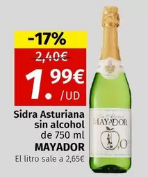 Mayador - Sidra Asturiana Sin Alcohol