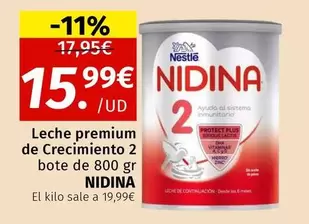 Nidina - Leche Premium De Crecimiento