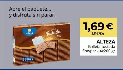 Alteza - Galleta Tostada Flowpack