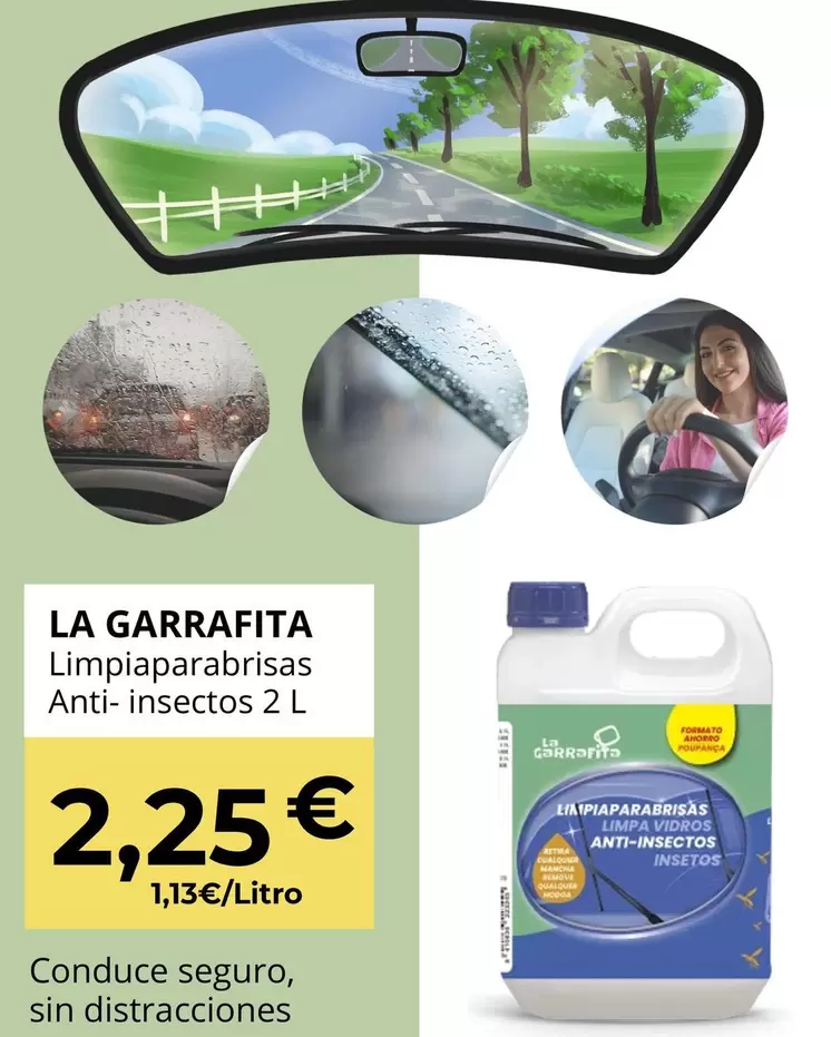 La Garrafita - Limpiaparabrisas Anti-Insectos