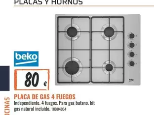 Beko - Placa De Gas 4 Fuegos