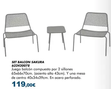 Set Balcon Sakura
