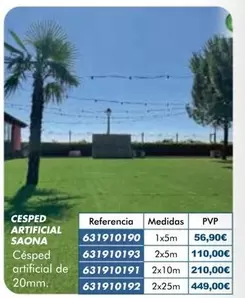 Cespeed Artificial Saona