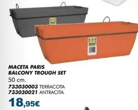 antracita - Maceta Paris Balcony Tough Set