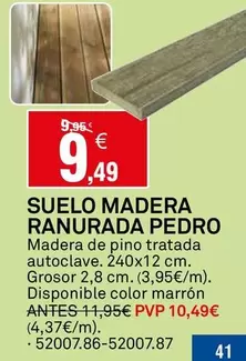 Pedro - Suelo Madera Ranurada
