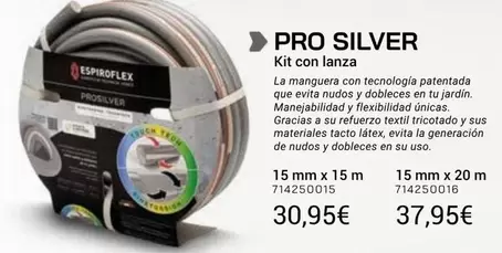 Espiroflex - Pro Silver Kit Con Lanza