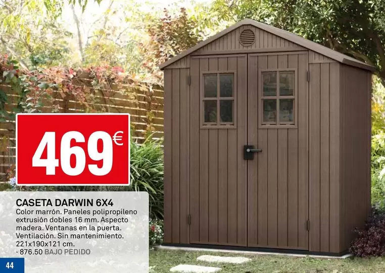 Caseta Darwin 6x4