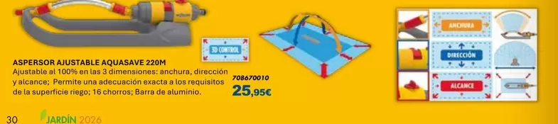 HoZelock - Aspersor Ajustable Aquasave