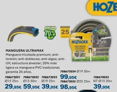 HoZelock - Manguera Ultramax
