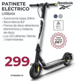 Reebok - Patinete Eléctrico