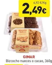 Gimar - Bizcocho Nueces O Cacao