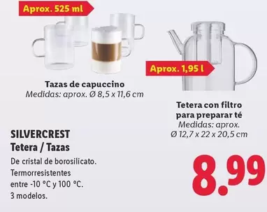 SilverCrest - Tetera/Tazas