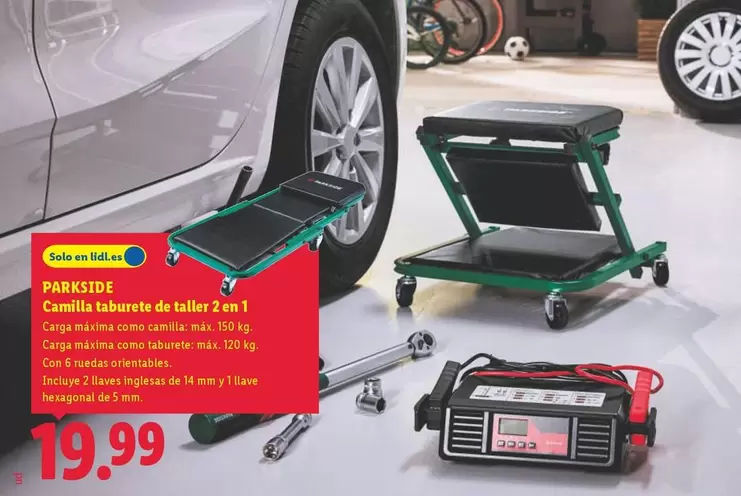 Parkside - Camilla Taburete De Taller 2 En 1