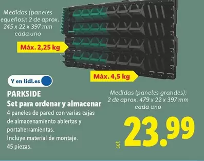 Parkside - Set Para Ordenar Y Almacenar