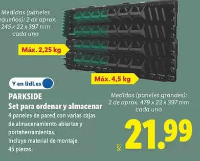 Parkside - Set Para Ordenar Y Almacenar