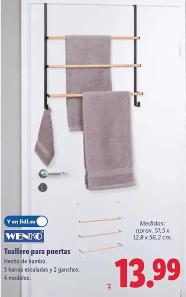 Wenko - Toallero Para Puertas