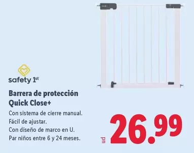 Safety - Barrera De Protección Quick Close+