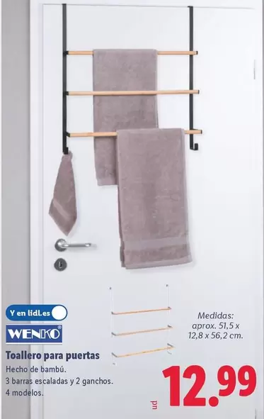 Wenko - Toallero Para Puertas