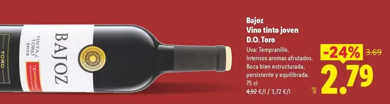 Bajoz - Vino Tinto Javen D.O. Toro