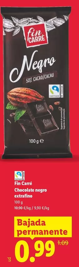 Fin Carré - Chocolate Negro Extrafino 