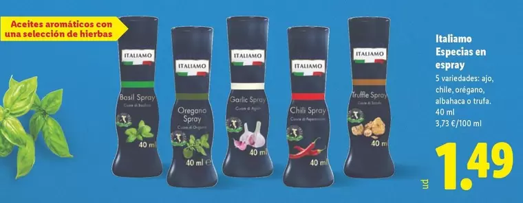 Italiamo - Especias En Espray