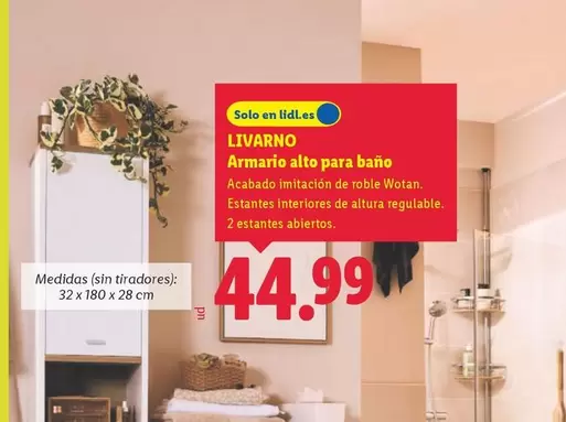 Livarno - Armario Alto Para Baño