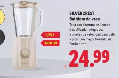 SilverCrest - Batidora De Vaso