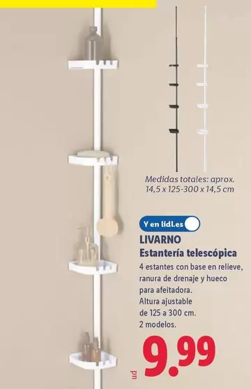 Livarno - Estantería Telescópica