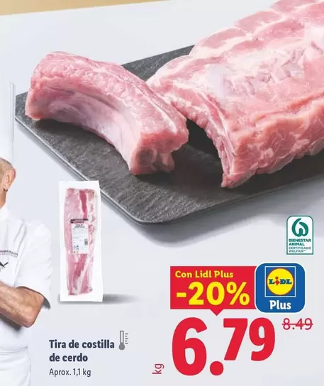 Tira De Costilla De Cerdo
