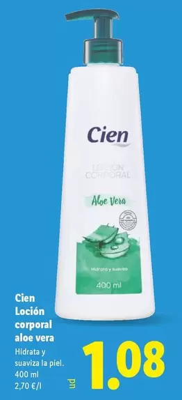 Cien - Locion Corporal Aloe Vera