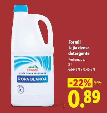 Formil - Lejía Densa Detergente