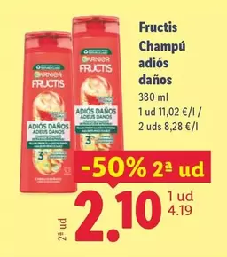 Fructis - Champú Adiós Daños 