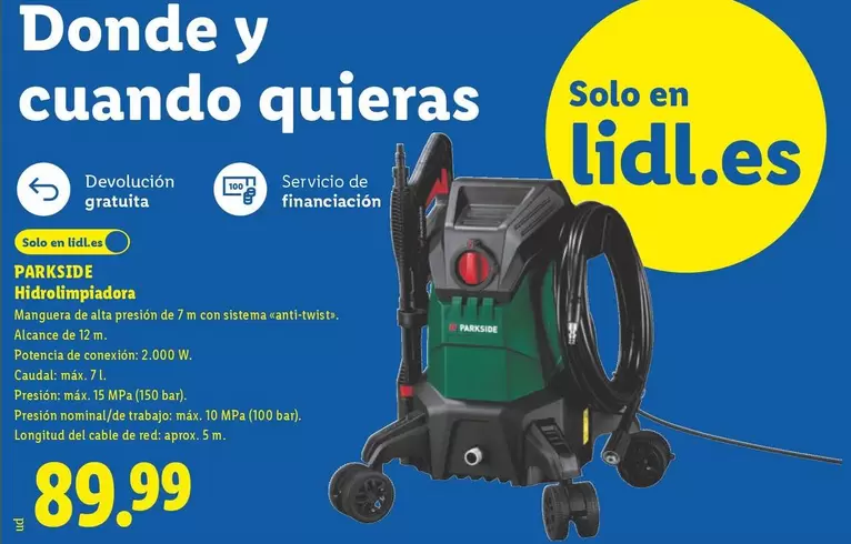 Parkside - Hidrolimpiadora