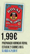 Royal - Preparado Hornear Estuche 5 Sobres