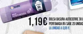 Sabe - Bolsa Basura Autocierre Perfumada Ifa