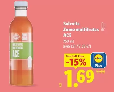 Solevita - Zumo Multifrutas Ace