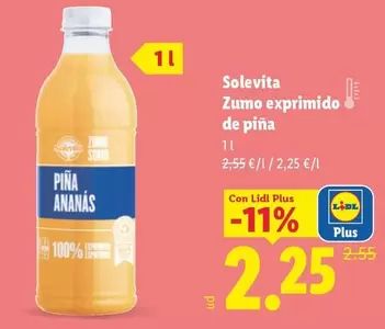 Solevita - Zumo Exprimido De Piña 
